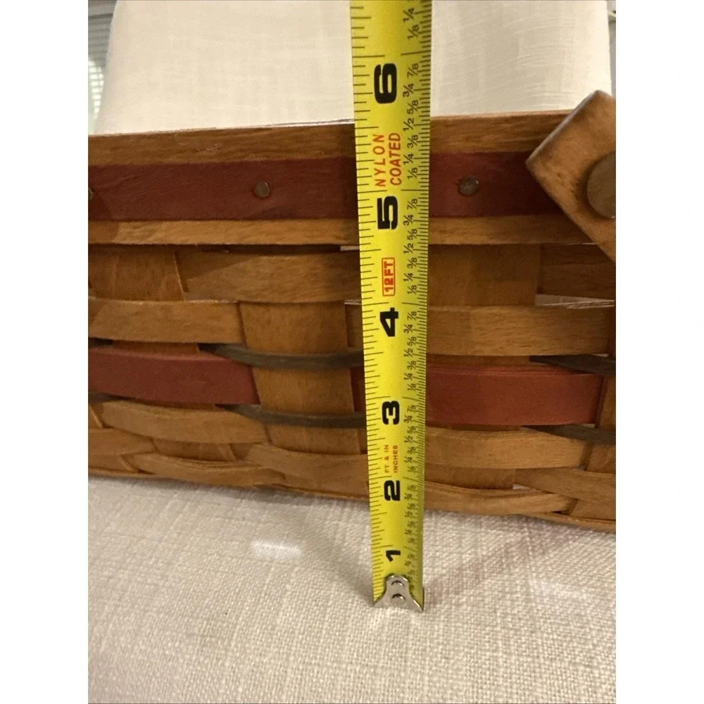 Longaberger 1992 All American Market Basket, Wooden Divider  & Protector‎